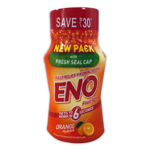 ENO Fruit Salt Orange Flavour Fast Relief From Acidity 100 GM