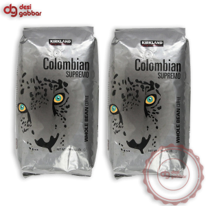 Kirkland Signature Colombian Supremo Whole Bean Coffee, 3 Pound (2 Pack)