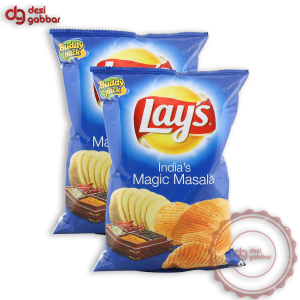 Lays Potato Chips India's Magic Masala, 52 grams (1.83 oz) (Pack of 2) India Vegetarian 3.67 OZ