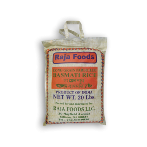 RAJA FOOD'S Long Grain Parboiled Basmati Rice 20 LBS