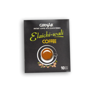 GIRNAR Instant Coffee With Elaichi Premix Elaichi-Wali Coffee 10 SACHETS