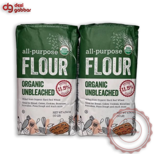 Kirkland Signature Organic Unbleached All Purpose Flour, 10 Pounds (Pack of 2)