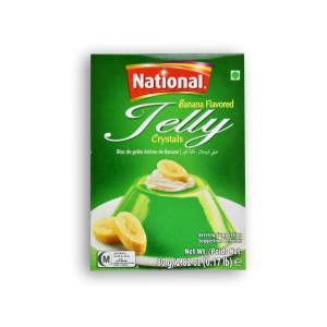 NATIONAL Banana Flavoured Jelly Crystals 