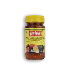 PRIYA Mixed Vegetable Pickle Without Garlic 10.6 OZ