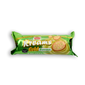 PARLE Kreams Gold Pineapple Flavoured Sandwich Biscuits