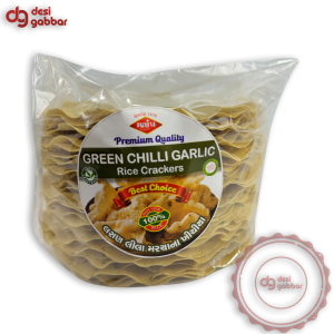 RAJU Green Chilli Garlic Rice Crackers
