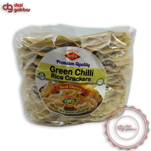 RAJU Green Chilli Rice Crackers 17.5 OZ