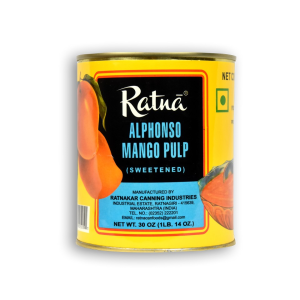 RATNA Alphonso Mango Pulp Sweetened 30 OZ