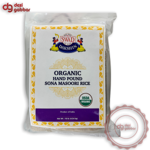 Swad Dakshin Organic Hand Pound Sona Masoori Rice 
