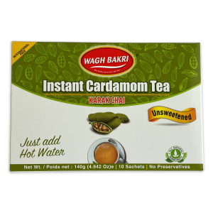 WAGH BAKRI Instant Tea Premix Cardamom Chai Unsweetened 