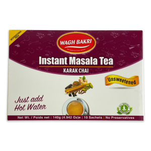 WAGH BAKRI Instant Tea Premix Masala Chai Unsweetened 